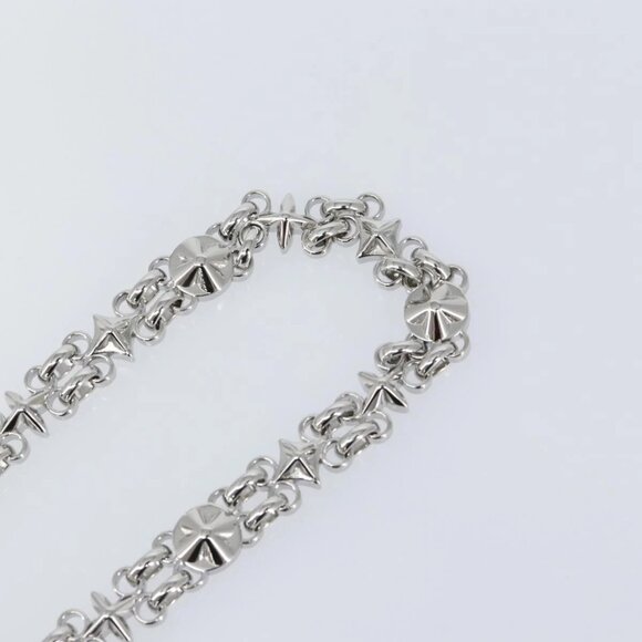 LOUIS VUITTON Chain Shoulder Strap metal 23.6"" Silver LV Auth 150796 - Picture 5 of 9